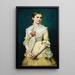 Portrait d'une jeune fille - George Chickering Munzig — quadro incorniciato alla parete