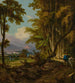 Un paesaggio a Macao con un pastore che cammina lungo un sentiero - George Chinnery — vista dell’opera