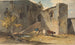 Figura con bestiame all'ombra di un edificio - George Chinnery — vista dell’opera