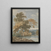 Alberi sul bordo di un fiume - George Chinnery — quadro incorniciato alla parete