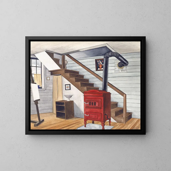 Interno di studio - George Copeland Ault — quadro incorniciato alla parete