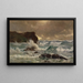 Una mare agitata a Moeraki - George Edmund Butler — quadro incorniciato alla parete