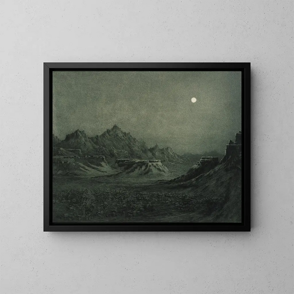 Notte in Arizona - George Elbert Burr — quadro incorniciato alla parete