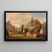 Gli orfani del villaggio - George Francis Mulvany — quadro incorniciato alla parete