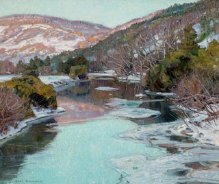 George Gardner Symons - Evening Light on the Hill Berkshire Mountains.webp