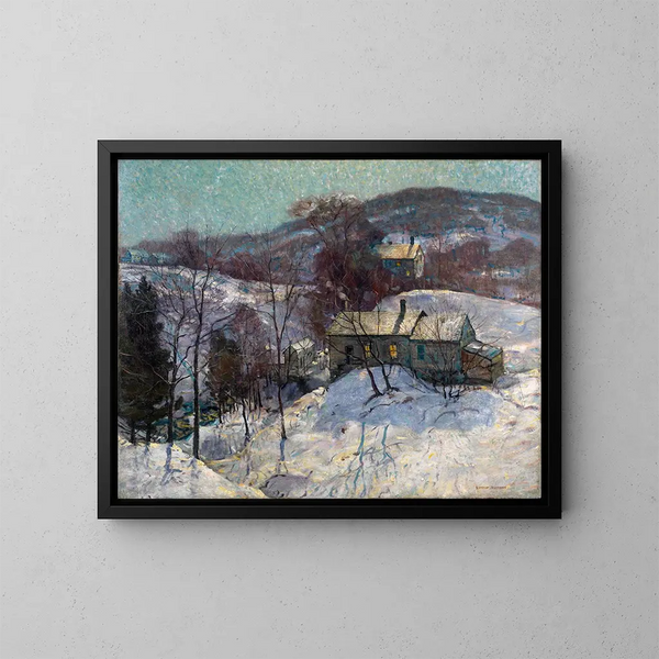 Ombre scintillanti degli alberi - George Gardner Symons — quadro incorniciato alla parete
