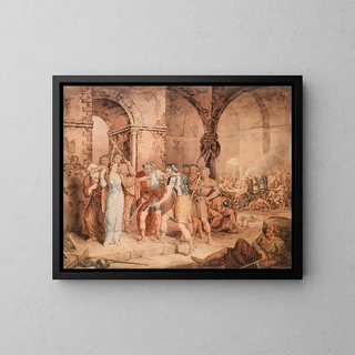 George Grattan - The Guard Room from Sir Walter Scotts Lady of the Lake.webp