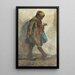 ragazzo con uccello - George Hendrik Breitner — quadro incorniciato alla parete