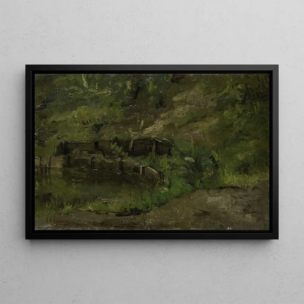 Paesaggio di prateria - George Hendrik Breitner — quadro incorniciato alla parete