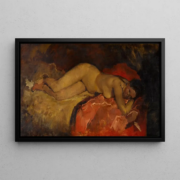 Nu allungé - George Hendrik Breitner — quadro incorniciato alla parete