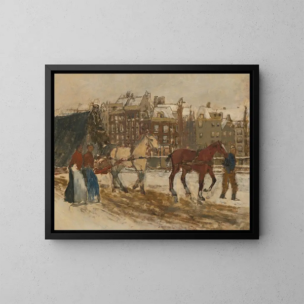 Rokin - George Hendrik Breitner — quadro incorniciato alla parete