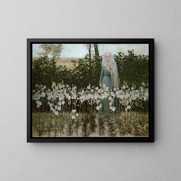 L'Annunciazione - George Hitchcock — quadro incorniciato alla parete