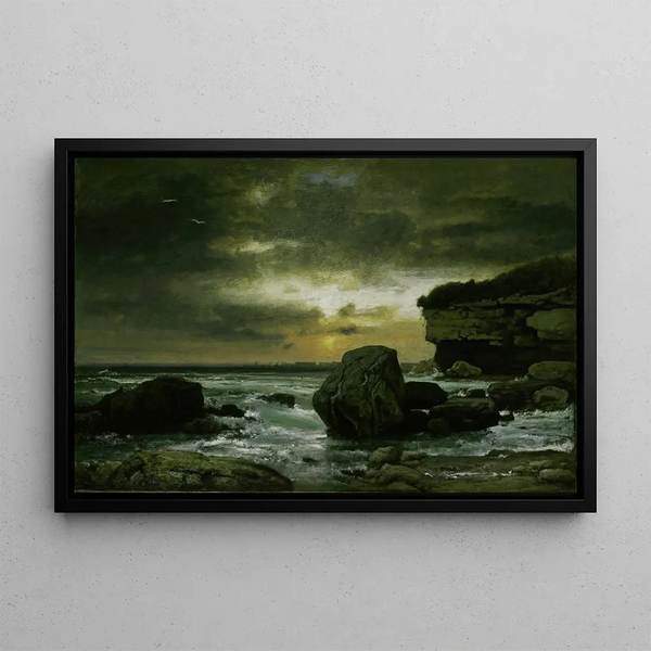 Una marina - George Inness — quadro incorniciato alla parete