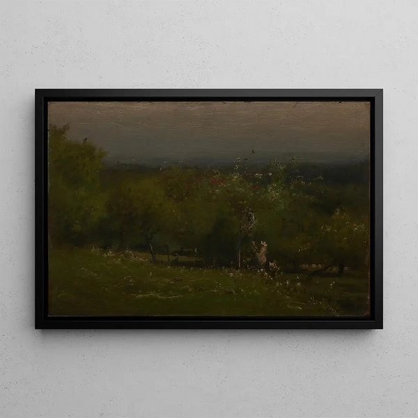 Verger di meli - George Inness — quadro incorniciato alla parete