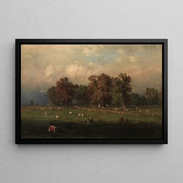 Durham, Connecticut - George Inness — quadro incorniciato alla parete