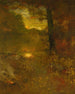 Paesaggio al tramonto del sole La fine della giornata - George Inness — vista dell’opera