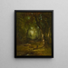 Paesaggio con cacciatore - George Inness — quadro incorniciato alla parete