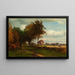 Paesaggio con bestiame - George Inness — quadro incorniciato alla parete