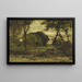 Medfield Massachusetts Una fattoria a Medfield - George Inness — quadro incorniciato alla parete