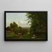 vicino a Leeds, New York - George Inness — quadro incorniciato alla parete