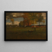 vicino al villaggio in ottobre - George Inness — quadro incorniciato alla parete