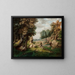 Il rocher di Dell vicino al villaggio - George Inness — quadro incorniciato alla parete