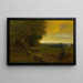 di Pastore e gregge al tramonto - George Inness — quadro incorniciato alla parete
