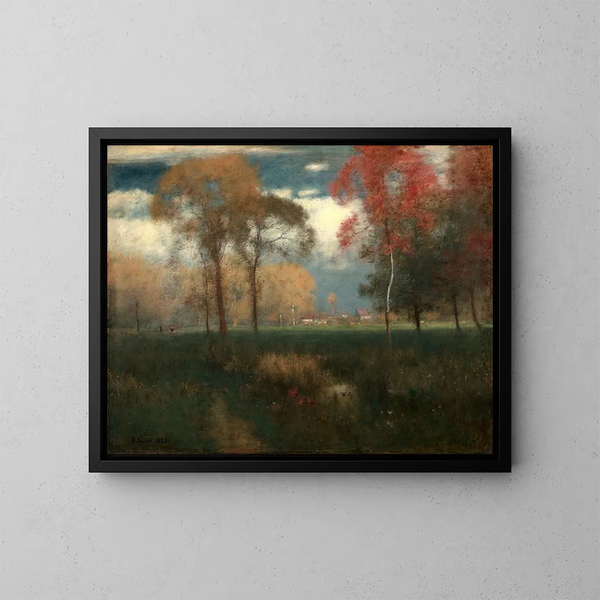Giornata di autunno soleggiata - George Inness — quadro incorniciato alla parete
