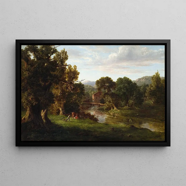 Il vecchio mulino - George Inness — quadro incorniciato alla parete