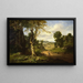 Vista nella contea di Berkshire, Massachusetts, dopo una tempesta di settembre - George Inness — quadro incorniciato alla parete