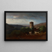 Vista di Roma da Tivoli - George Inness — quadro incorniciato alla parete