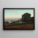 Vista del Tevere vicino a Perugia - George Inness — quadro incorniciato alla parete
