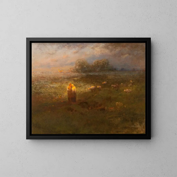 Pomeriggio dorato - George Inness Jr — quadro incorniciato alla parete