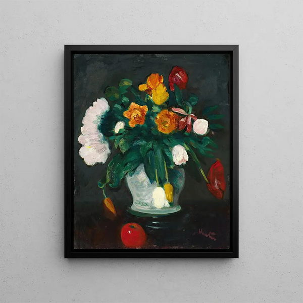 George Leslie Hunter - Flowers in a Vase and Apple.webp