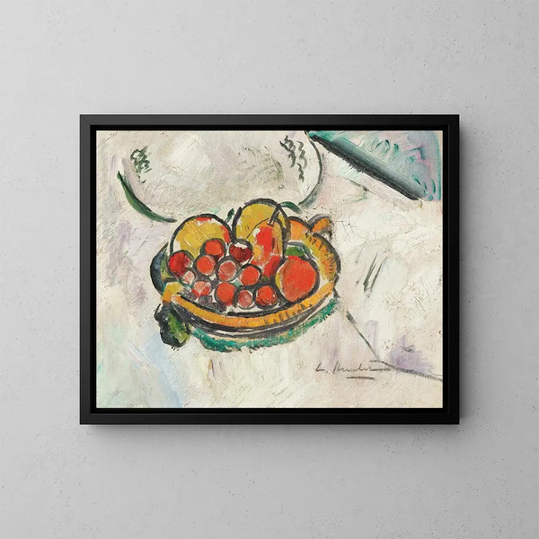 Nature morte con una ciotola di frutta - George Leslie Hunter — quadro incorniciato alla parete