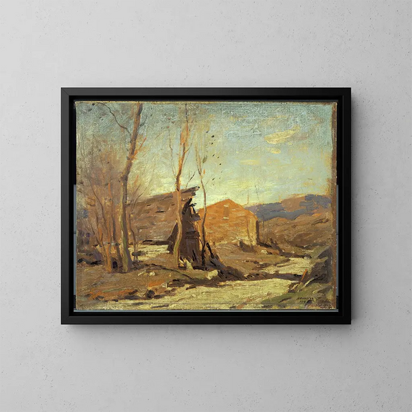 Pomeriggio autunnale tardivo - George M. Bruestle — quadro incorniciato alla parete
