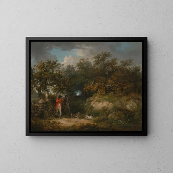 Tir au faisan - George Morland — quadro incorniciato alla parete