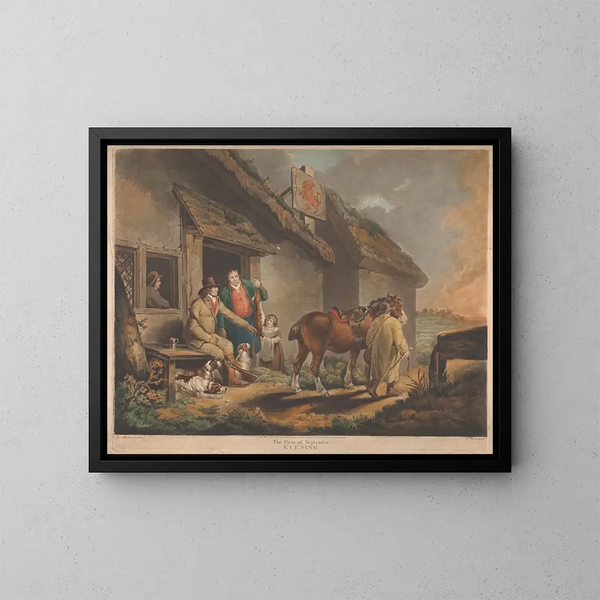 La première soirée de septembre - George Morland — quadro incorniciato alla parete