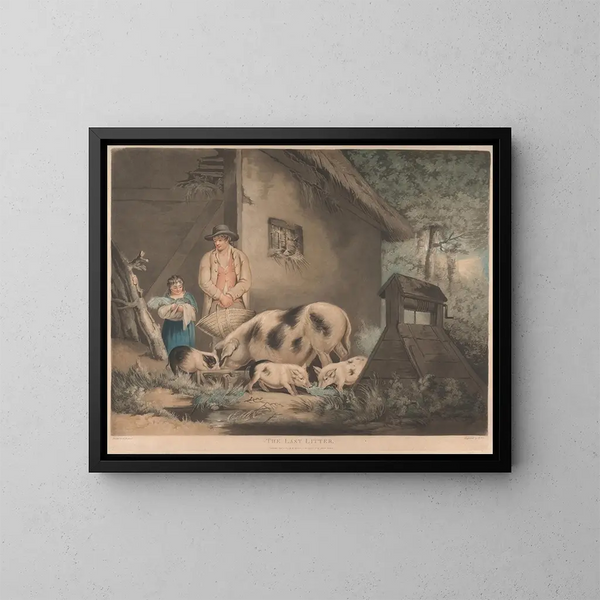 La dernière portée - George Morland — quadro incorniciato alla parete