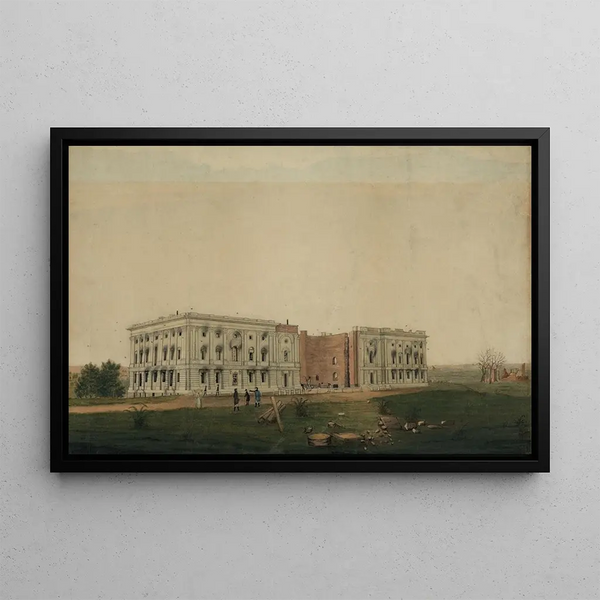 George Munger - US Capitol after burning by the British.webp