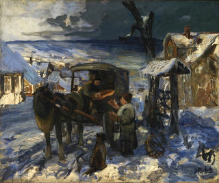 George Overbury Hart - Village Scene.webp