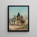 Un voyageur arabe e sua moglie - George Peter — quadro incorniciato alla parete