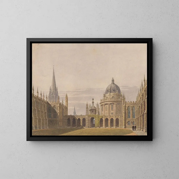 Le quadrilatero di All Souls a Oxford - George Pyne — quadro incorniciato alla parete