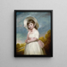 Mademoiselle Juliana Willoughby - George Romney — quadro incorniciato alla parete