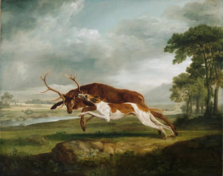Cane in corsa dietro a un cervo - George Stubbs — vista dell’opera