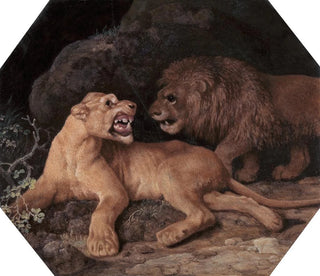 Leone e leonessa - George Stubbs — vista dell’opera