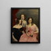 Le tre sorelle Robinson - George Theodore Berthon — quadro incorniciato alla parete