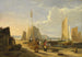 Una scena di porto sull'Isola di Wight che guarda verso le Aiguilles - George Vincent — vista dell’opera