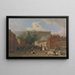 Vista di Thames Street a Windsor - George Vincent — quadro incorniciato alla parete