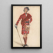 scozzese con spada Costume moderno di un capo clan delle Highlands - George Walker — quadro incorniciato alla parete